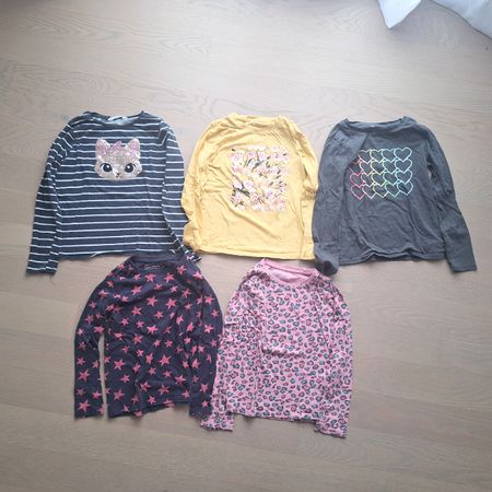 Langarm-Shirts, Gr. 134 - 140