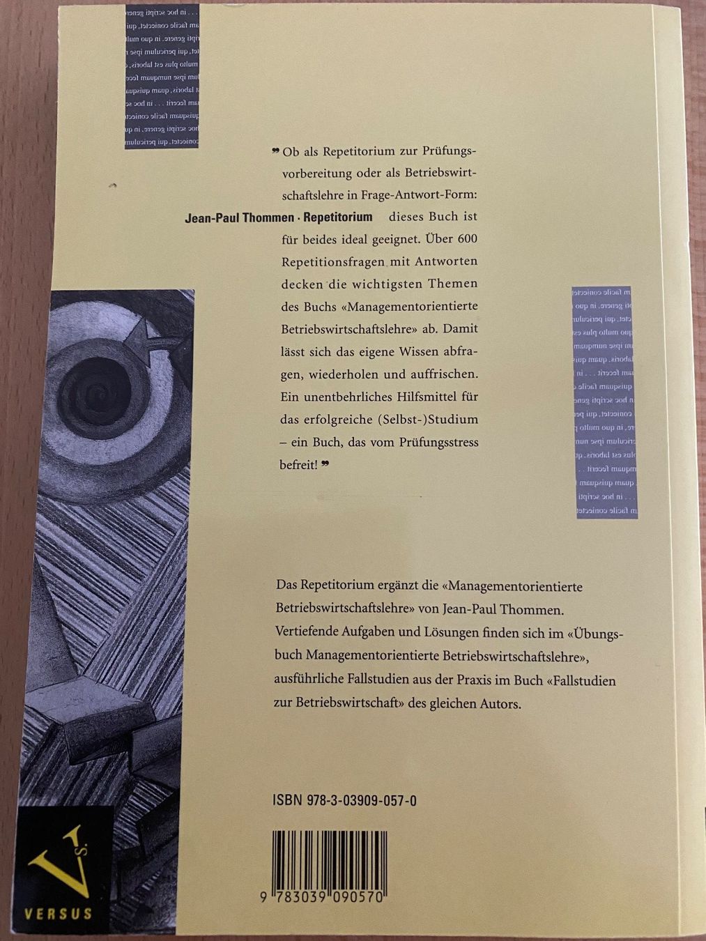 Libri: Repetitorium Managemenorientierte BWL – Usato da Hinwil venduto da Marsicano01 1