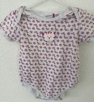 Body BERTI Grösse 74/80 Erdbeere Katze guter Zustand