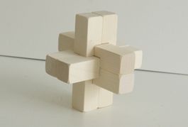 Holzpuzzle Knobelspiel Geduldspiel, Zimmermannsknoten