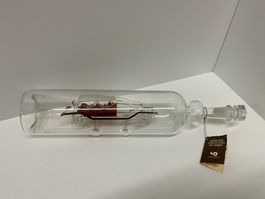 Glasflasche mit Auto Ford T, Dekoration - Rarität! Dekoidee