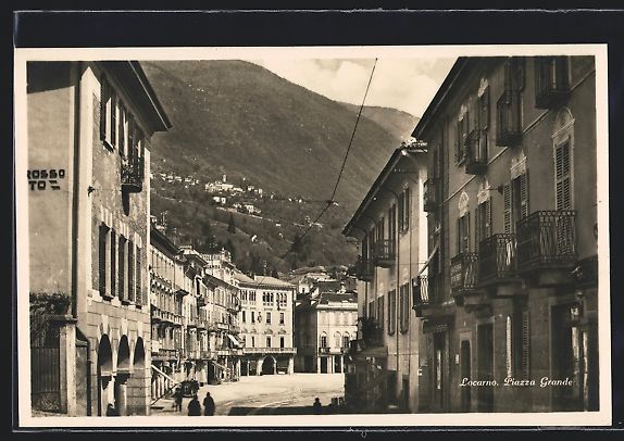 Ansichtskarten: AK Locarno, Piazza Grande – Gebraucht aus Berlin von bartko-reher