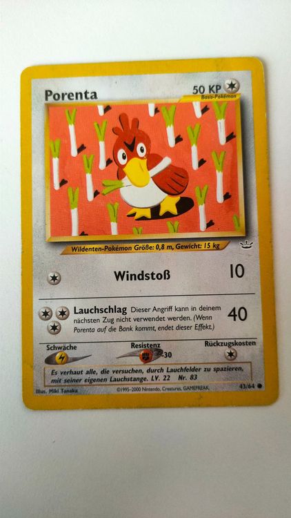 Porenta - Pokemon - Neo Revelation (Gebraucht) in Subingen für CHF 2 ...