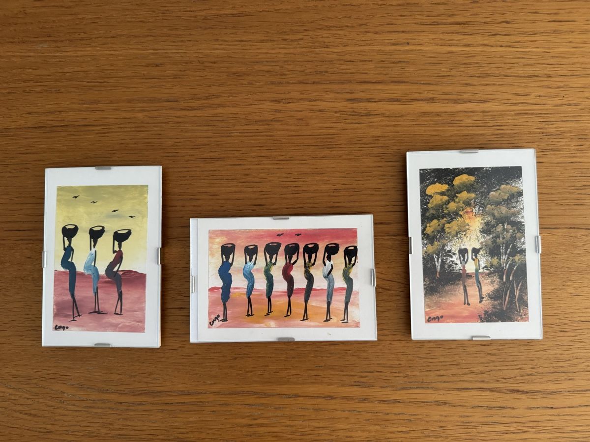 Foto & Immagini: 3 afrikanische Bilder - handgemalt – Usato da Rümikon AG venduto da kar_8vy5