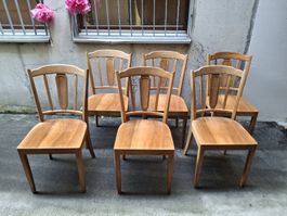 Stühle Holz 6er Set Landhausstil