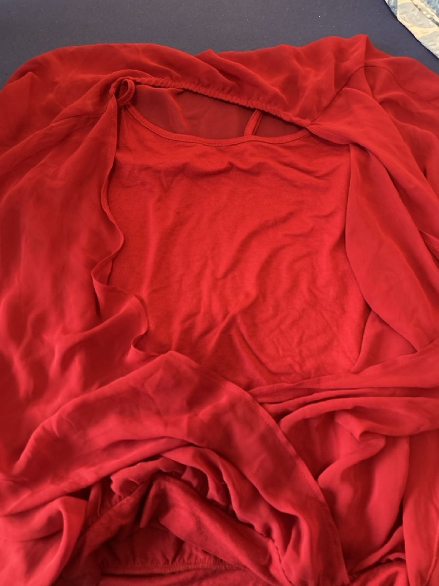 Tuniche: Elegantes rotes Oberteil Grösse 44/46 – Nuovo (secondo la descrizione) da Herbetswil venduto da rotekatze84 1