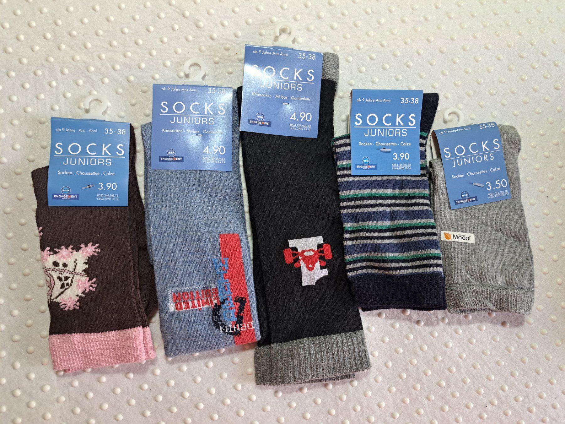 Chaussettes enfants: NEU! Tolles Socken Paket Junior Bundle Gr. 35-38 – Neuf avec emballage d'origine à Gysenstein par joshuas81 3