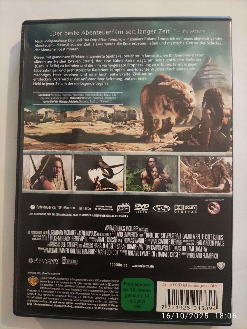 Tutti i DVDs: 10.000 B.C.: DVD – Usato da Basel venduto da Alacant 1