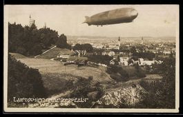 Wels /O. Ö., Luftschiff Graf Zeppelin 