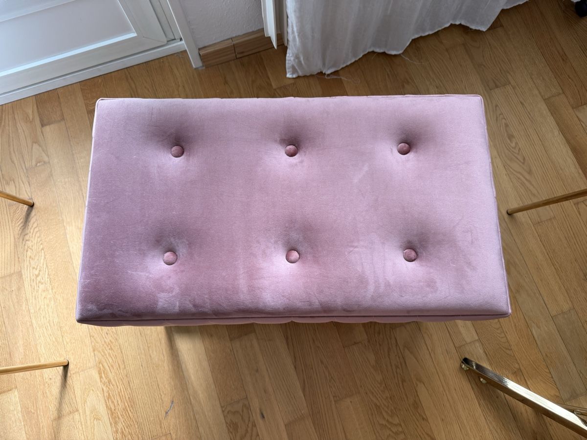 Panchine: Elegante Samt Sitzbank Altrosa-Gold – Usato da Knonau venduto da xleaj 1