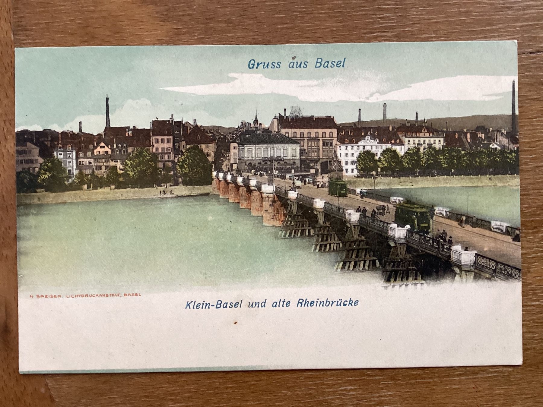 Cartoline postali: AK Basel. Alte Rheinbrücke – Usato da Zürich venduto da Tolima194