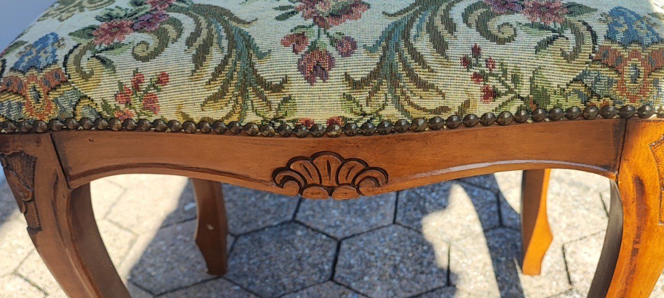 Sgabelli: antiker Biedermeier Hocker 45x38x45cm – Usato da Mosnang venduto da KurtHe 5