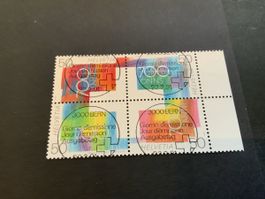 1991 700 JAHRE EIDGENOSSENSCHAFT 4ER BLOCK ET VOLL SELTEN 