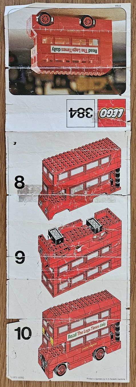 Lego Giocattoli: Lego Legoland 384 - London Bus (1973) – Usato da Schaffhausen venduto da asyouwestley 2