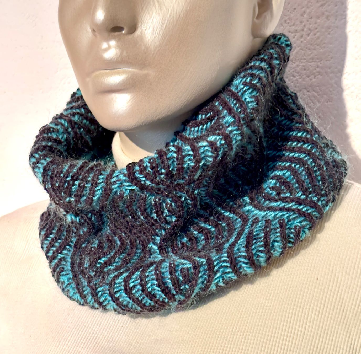 Foulard & Sciarpe: Loop, Strickschlauch, handgestrickt – Nuovo e nell'imballaggio originale da Fislisbach venduto da handglismet 7