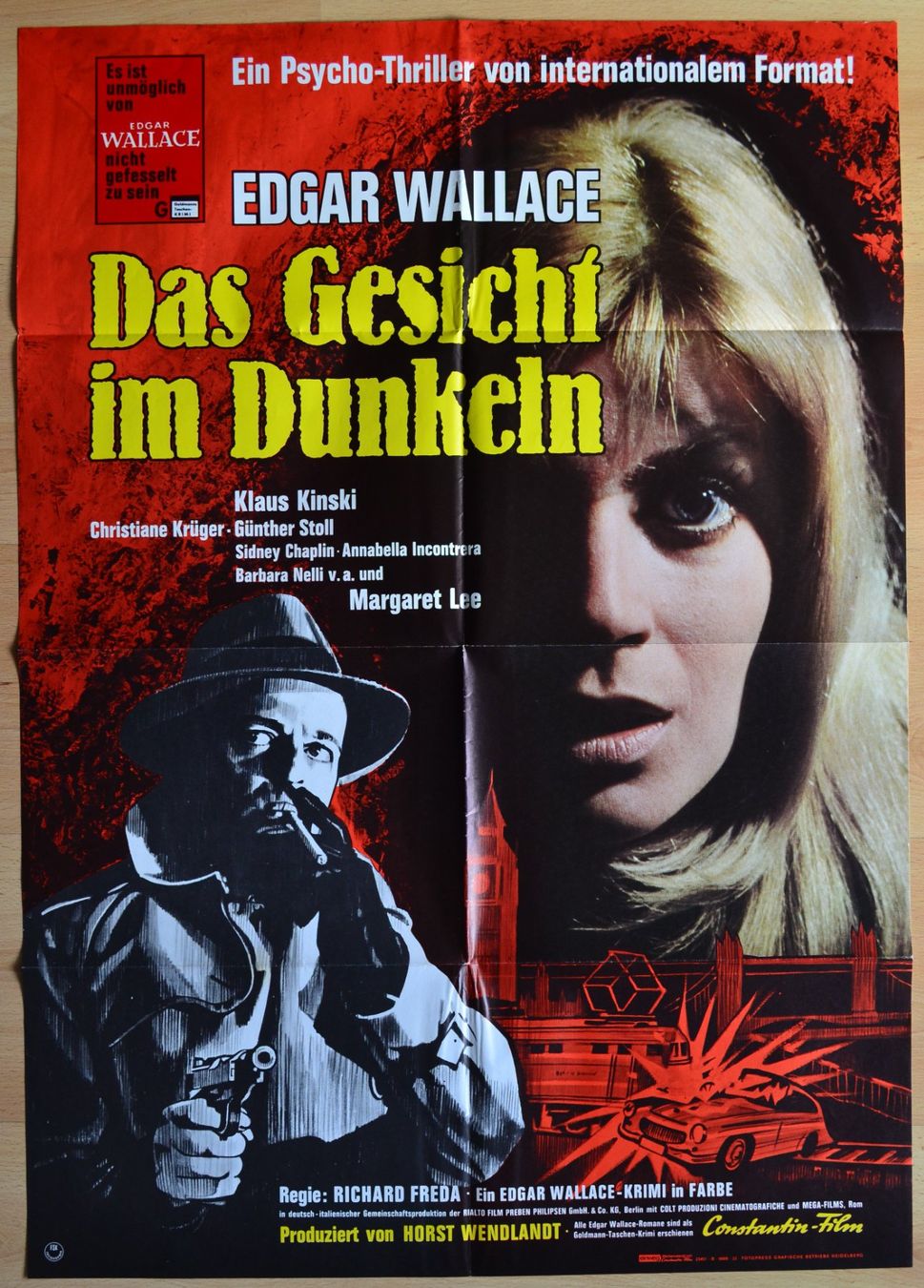 Poster & Bilder: Das Gesicht im Dunkeln - Edgar Wallace – Gebraucht aus Schliern b. Köniz von Creature1