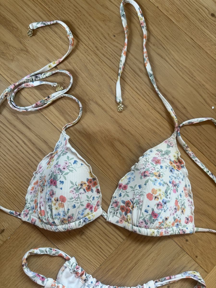 H&M Costumi da bagno & Bikini: H&M padded Blumen Bikini Set Gr. XS push up  – Nuovo (secondo la descrizione) da Zürich venduto da milenaxx 2