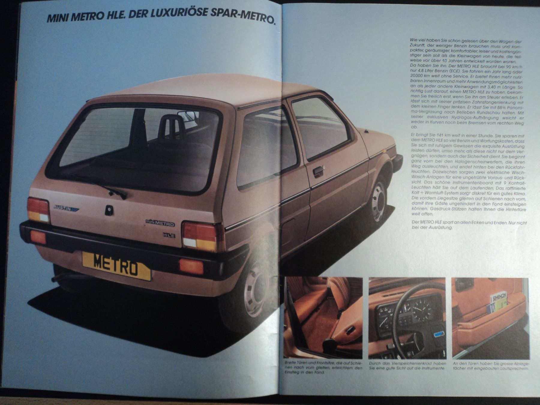 Mini Documenti: Prospekt Mini Metro 1981 – Usato da Schwarzenburg venduto da modelCARama 2