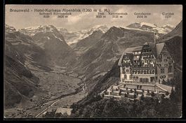 Braunwald, Hotel-Kurhaus Alpenblick mit 