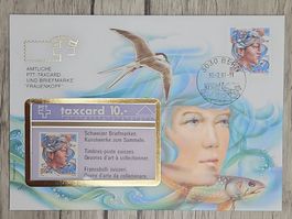 CL07 Enveloppe + Timbre Suisse 1991 / TaxCard