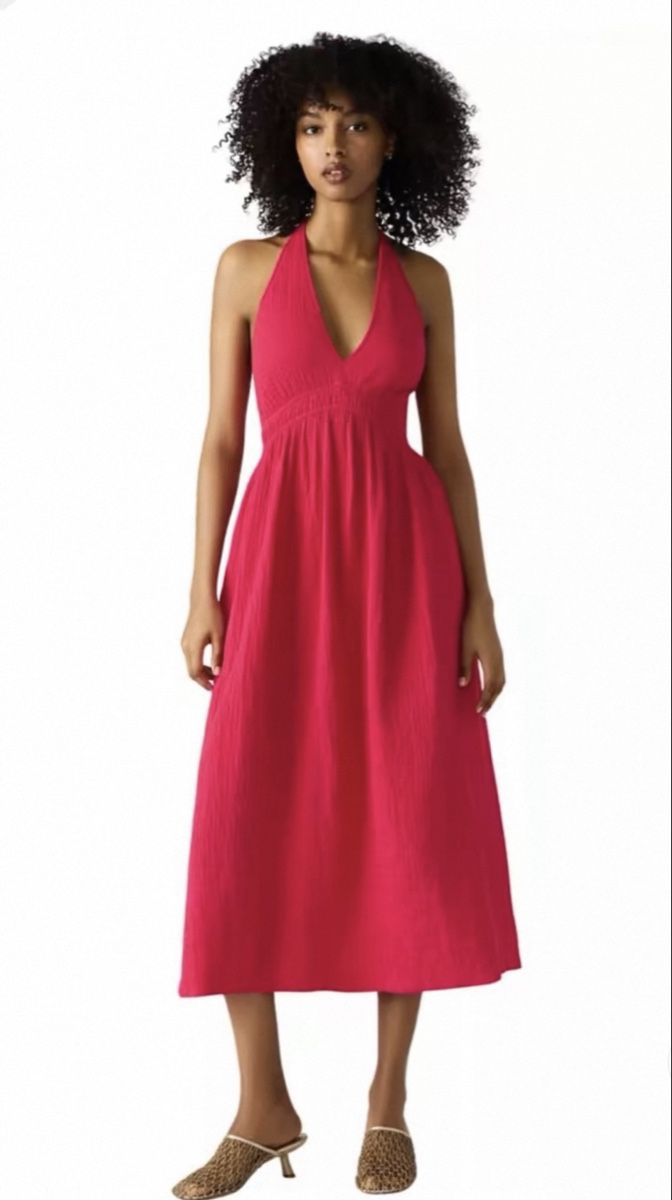 Vestiti: Steve Madden Neckholderkleid Rosa Größe S – Nuovo e nell'imballaggio originale da Veyras venduto da ValClasse 2