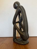 Stein Skulptur, afrikanische Kunst, Handarbeit, Deko (23cm)