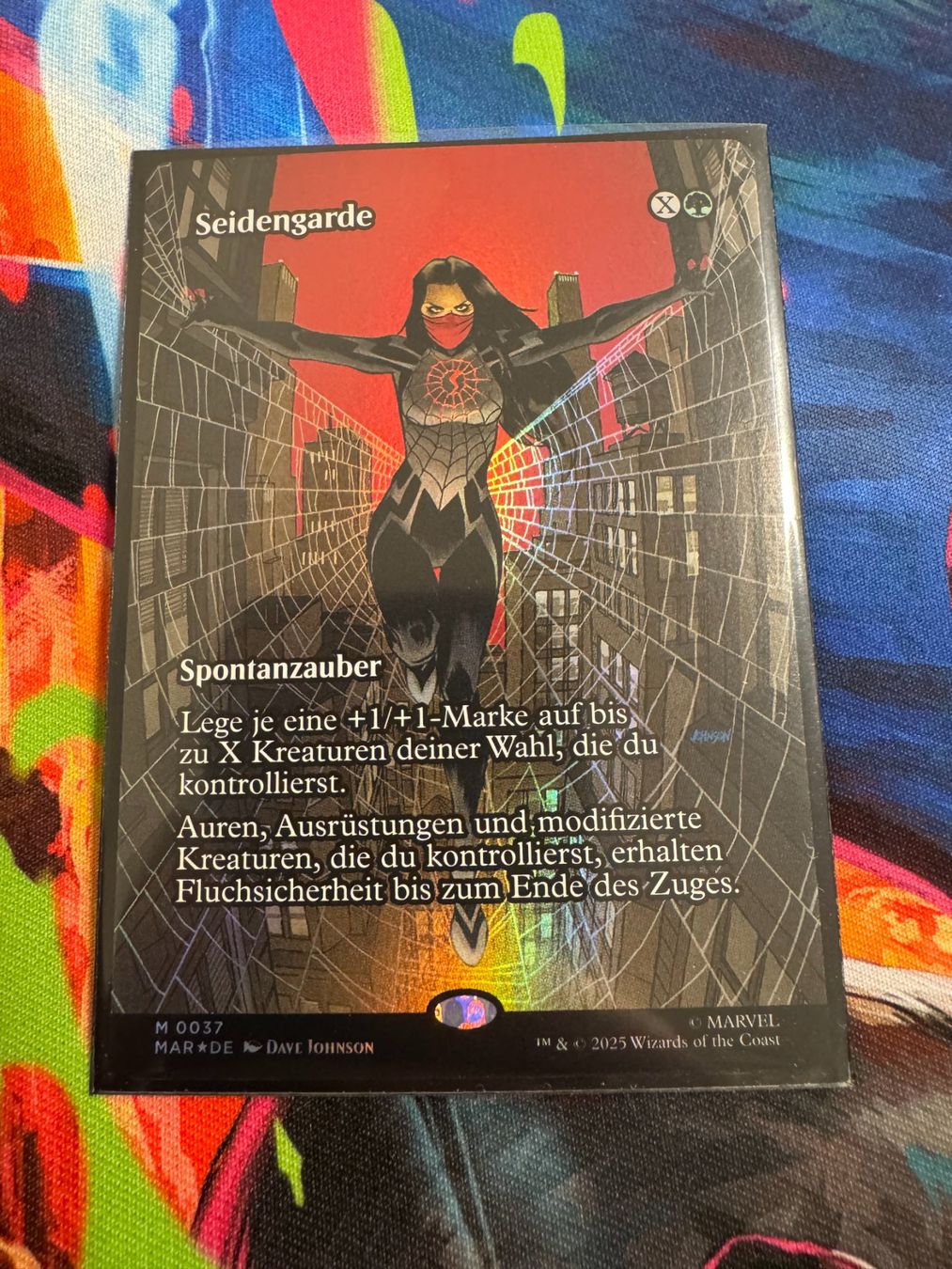 Magic The Gathering Sammelbilder & Trading cards: Seidengarde - Foil - Marvel's Spider-Man - Magic – Neu (gemäss Beschreibung) aus Bülach von Pfrenzel