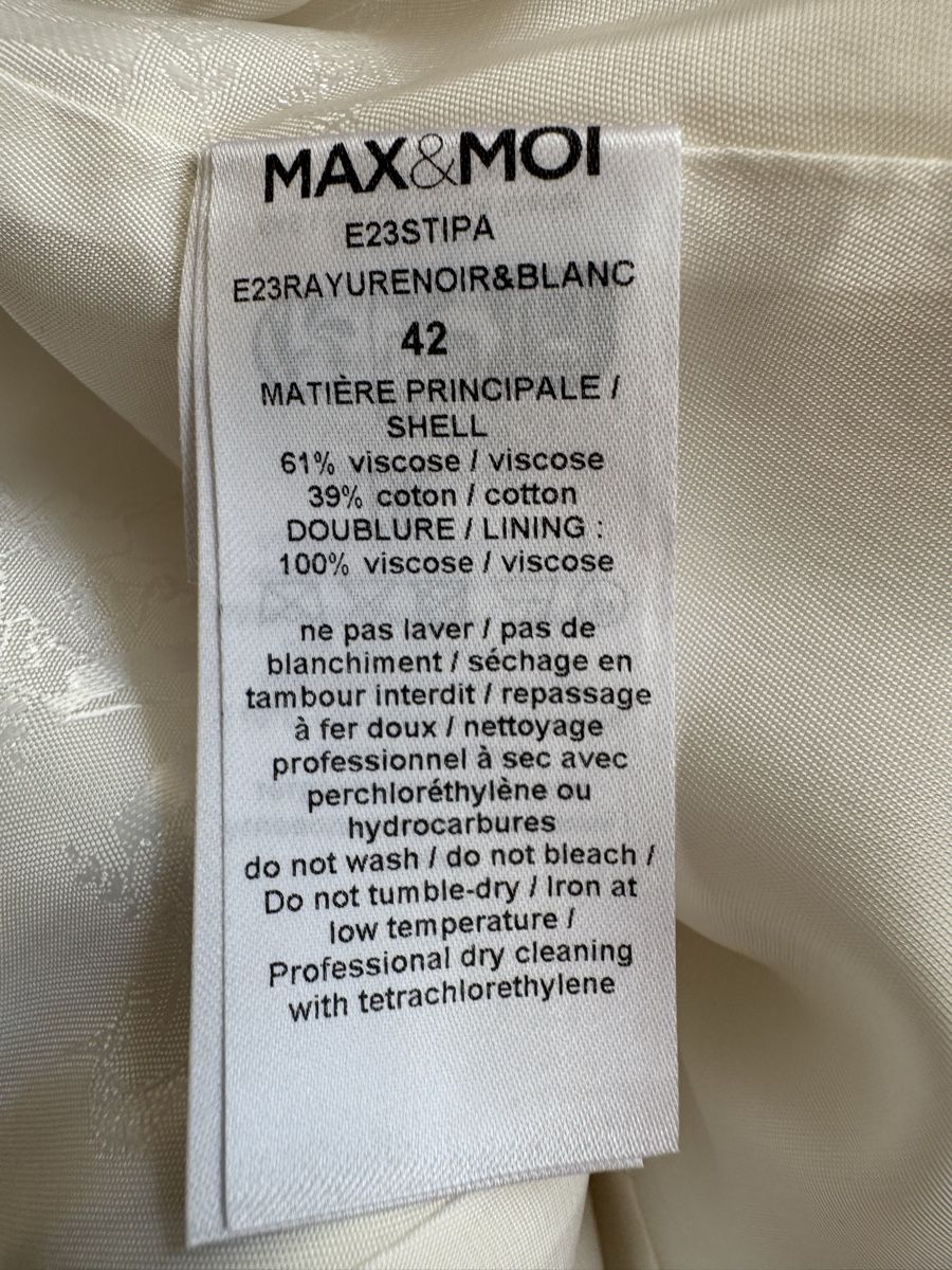 Max & Moi Giacche: Veste rayée MAX&MOI Paris élégante originale, taille 42 – Nuovo e nell'imballaggio originale da Morges venduto da sandy069 4