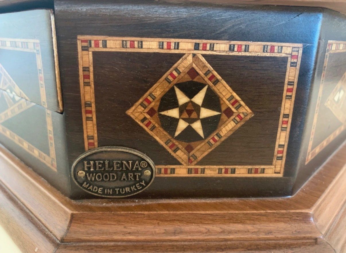 Giochi: Échecs Helena Wood Art bois incrusté – Usato da Froideville venduto da vin_ynl9 1