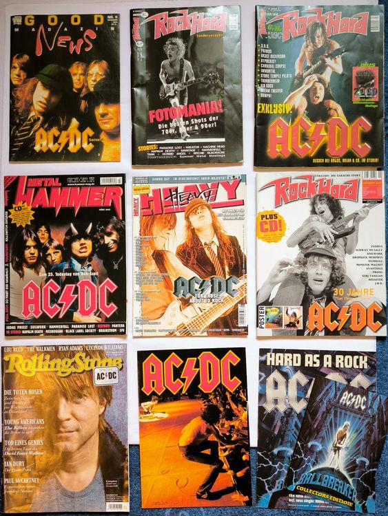 AC/DC Sammlung alter Hefte und Poster | Kaufen auf Ricardo