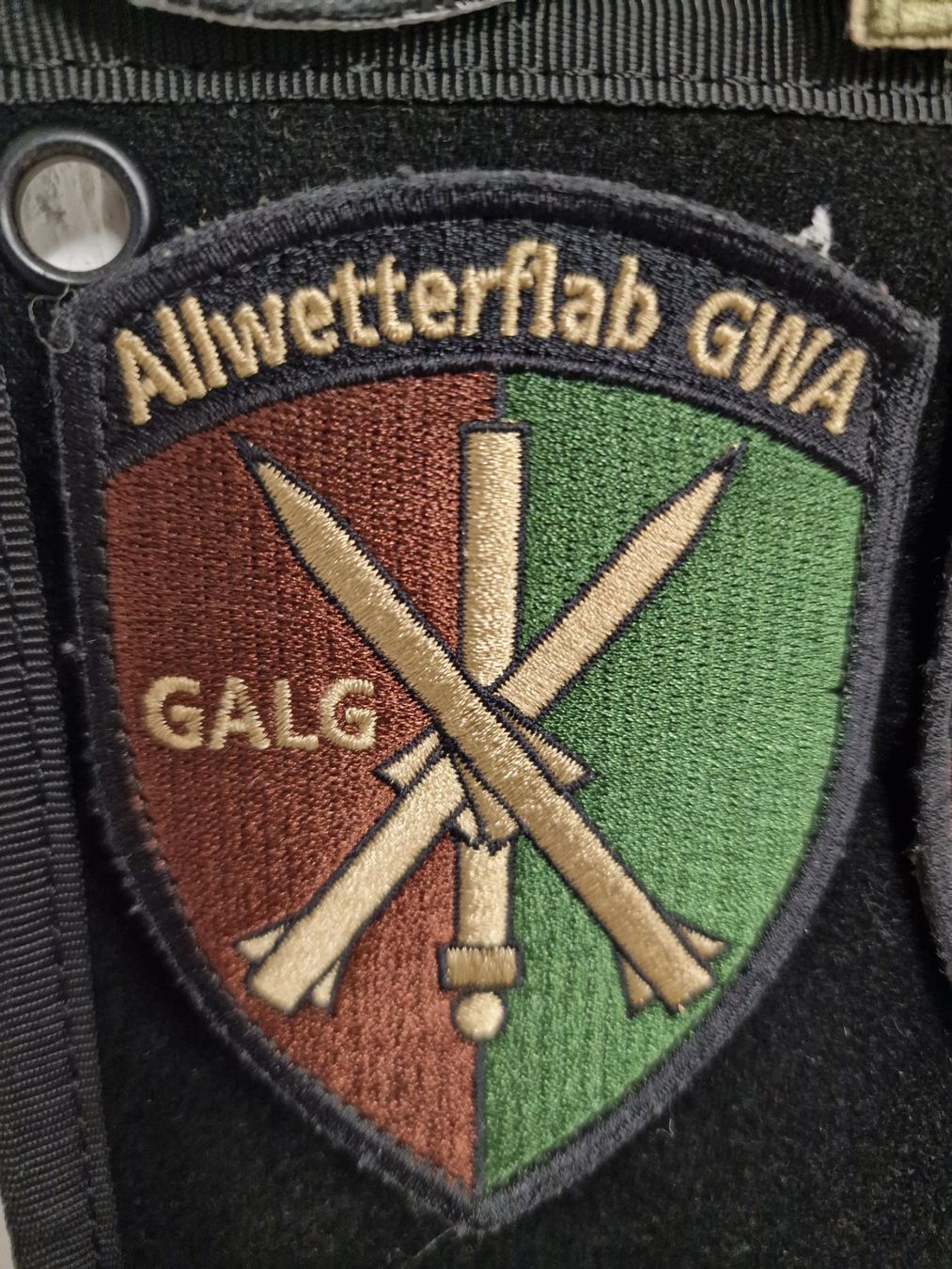 Schweizer Armee Placchette & Badge: Original Armee Badge Allwetterflab GWS – Usato da Villmergen venduto da Markus_Selina_Store