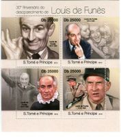 Block "Louis de Funès". São Tomé und Príncipe
