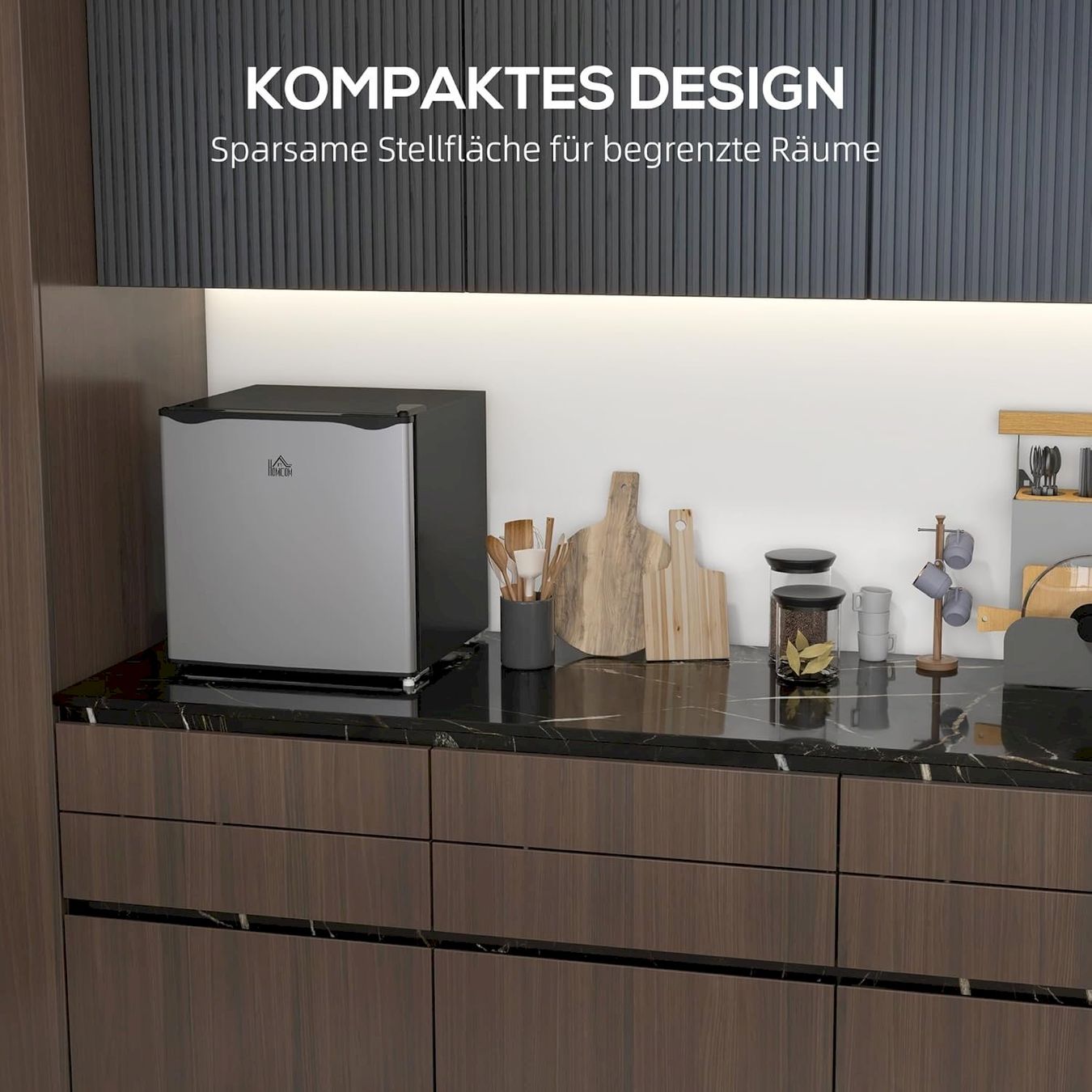 Frigoriferi & Refrigeratori: HOMCOM Mini-Gefrierschrank 35L silber – Nuovo e nell'imballaggio originale da Bottighofen venduto da zaap 4