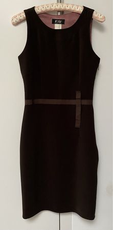 A-Linien Kleid, Gr.34 (FR36), dunkelbraun