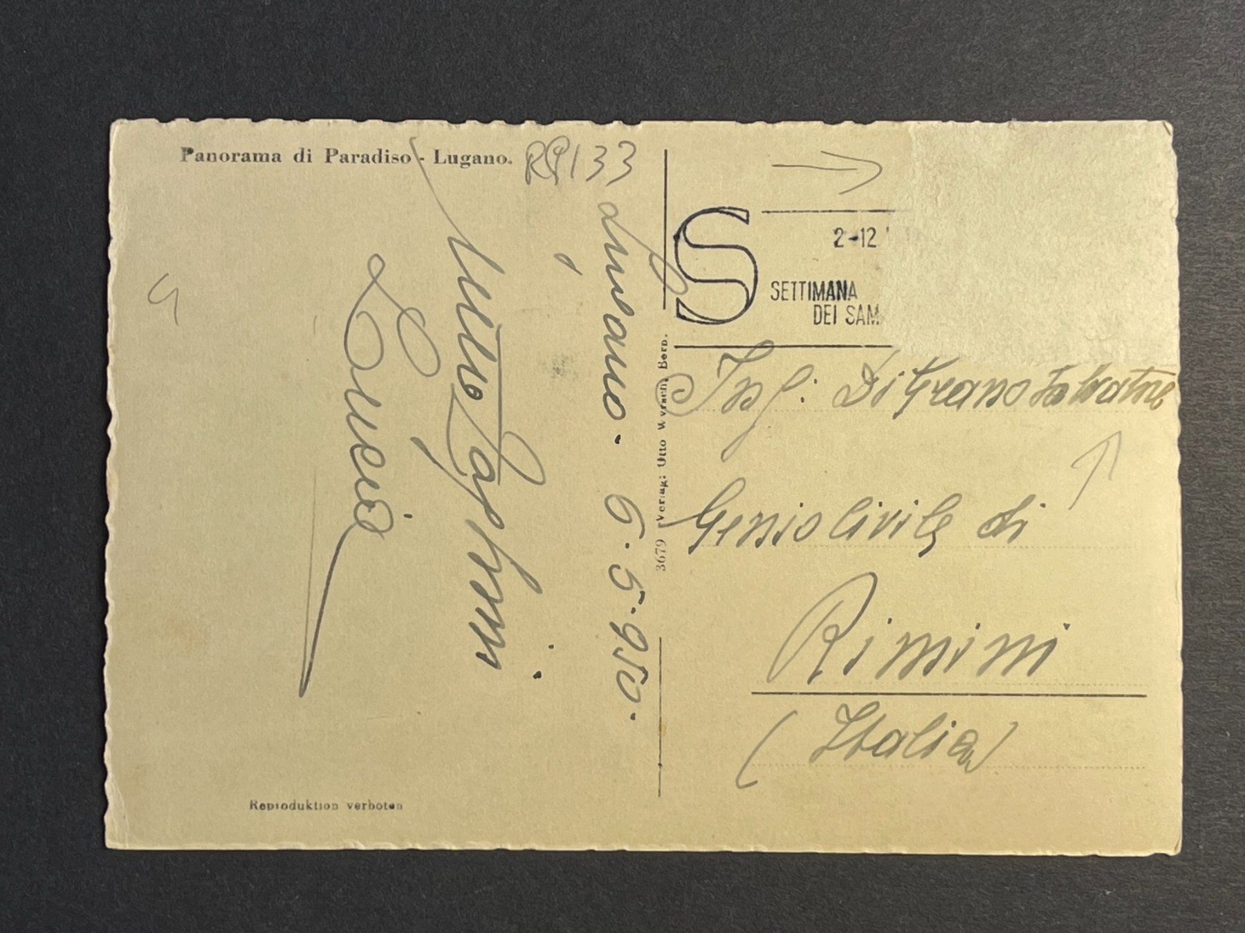 Ansichtskarten: Lugano, Panorama – Gebraucht aus Steg VS von danwer74 1