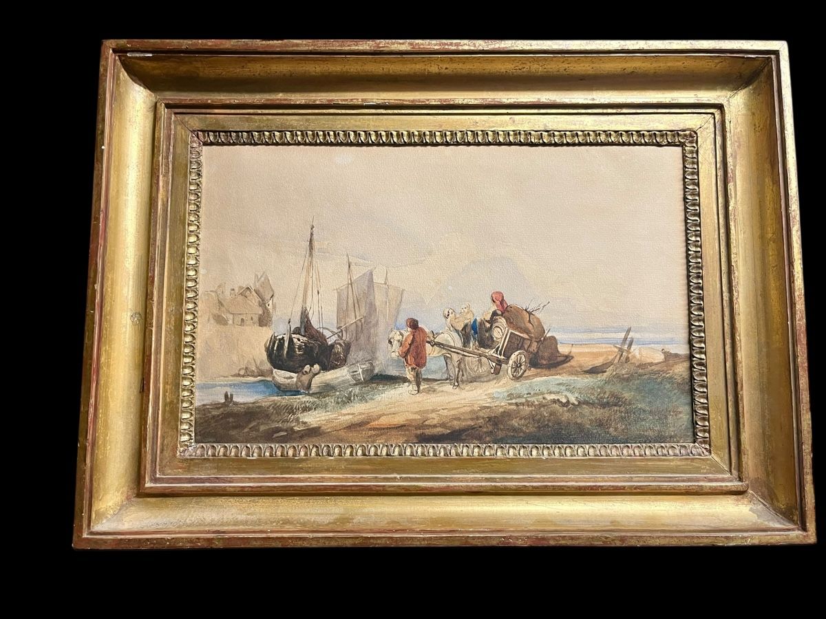 Dipinti: Aquarell mögl. Auguste Delacroix 19. Jh – Usato da Ottikon venduto da san_w99n