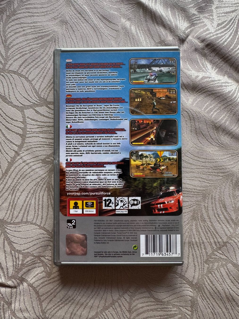 Sony Giochi: Pursuit Force PSP Platinum PAL multilangue complet – Usato da L'Orient venduto da dav_8slp 2
