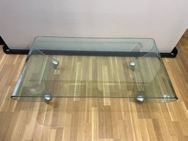 FIAM Italia Glastisch aus gebogenem Glas, Designerstück