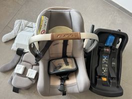 Nuna Pipa Lite Car Seat with Base and Accessories beige