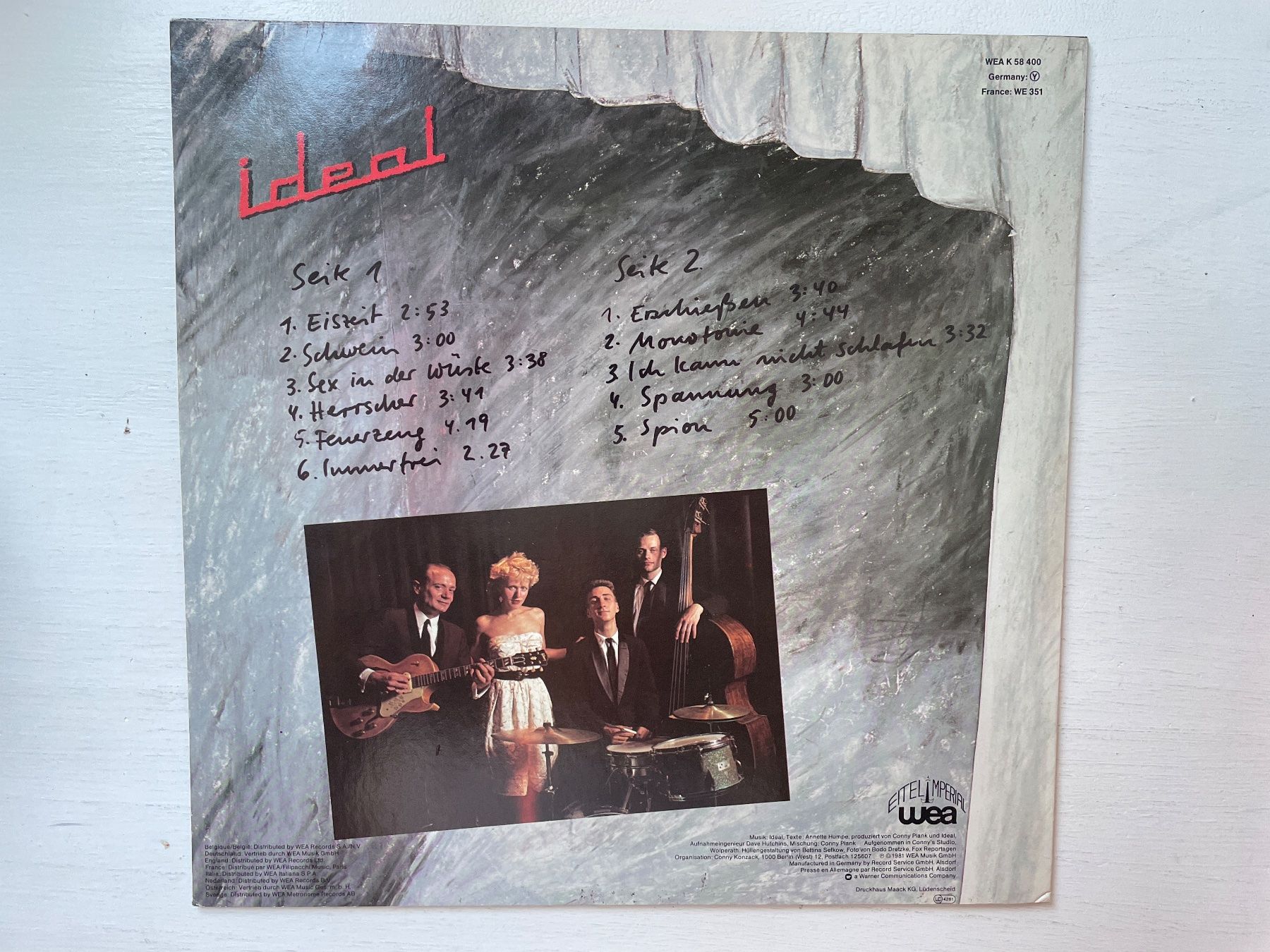 Dischi in vinile: Ideal - Der Ernst des Lebens - LP, 1981 – Usato da Zürich venduto da Andy_t71 1