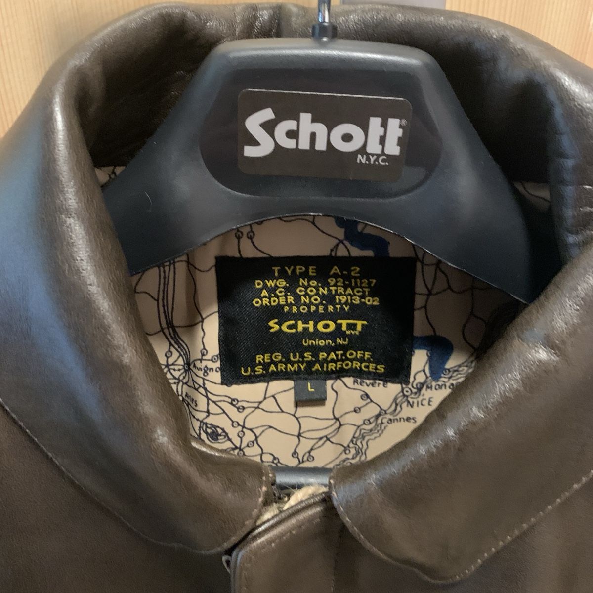 Schott Giacche: Schott NYC Leather Jacket A2 (L) – Nuovo e nell'imballaggio originale da Horw venduto da HerrTadellos 2