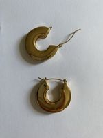 Vergoldete Creolen, Modeschmuck