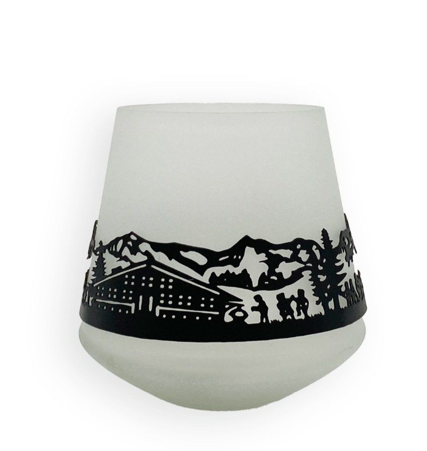 Tutte le decorazioni: Windlich/  Teelicht mit Bergmotiv, neu, 10cm – Nuovo e nell'imballaggio originale da Ufhusen venduto da Sandra189