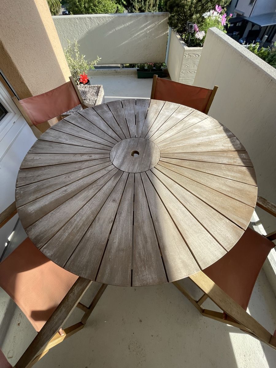 La Redoute Set di tavolo e panche: AMPM Gartentisch Set aus Holz mit 4 Sesseln – Usato da Schlieren venduto da Keluwei 2