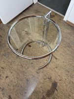 Beistelltisch Chrom Glas rund guter Zustand