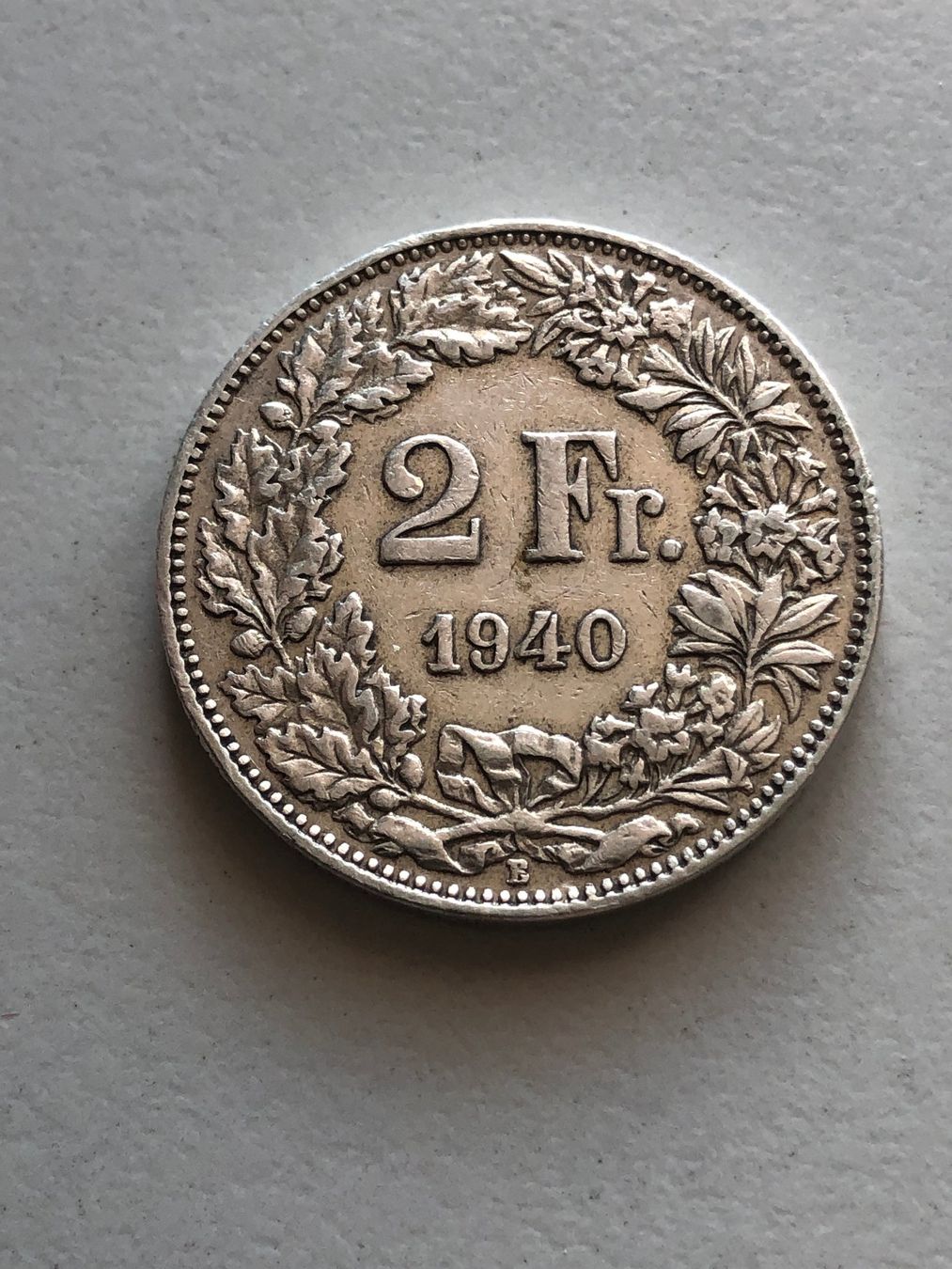 Alle Münzen: 2 Fr. 1940 – Gebraucht aus Schötz von Odpa