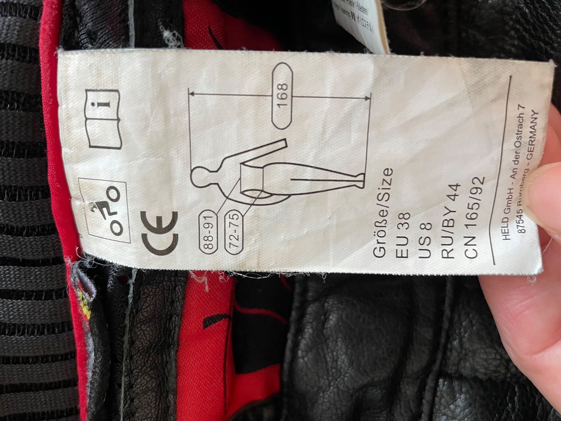 Held Pantaloni: Damen Motorrad Lederhose, Held, Grösse 38 – Usato da Zürich venduto da Schaerers 4