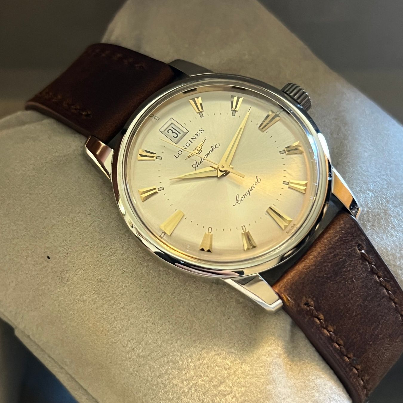 Longines Uhren: Longines Conquest Heritage Automatic Date Full Set L1.611.4 – Gebraucht aus Carouge GE von Watchaser 7
