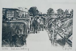 KÜNSTLER  ? UNLESERLICH  SIGNIERT LITHOGRAPHIE SIGNIERT NUMM