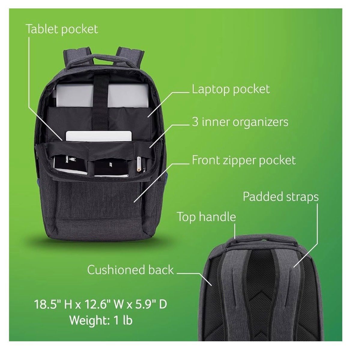 Rucksäcke: Acer Laptop Rucksack grau – Neu (gemäss Beschreibung) aus Rudolfstetten von BurtonBurton 4